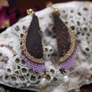 Boucles Gouttes violettes