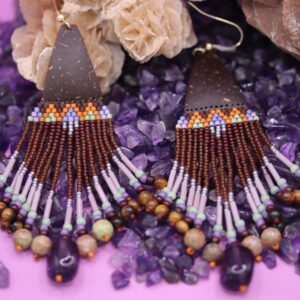Boucles Huichol Violettes
