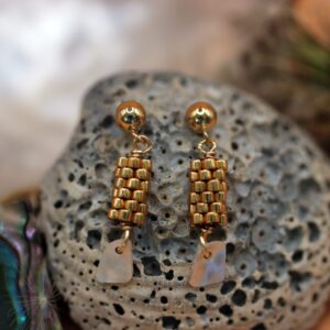 Boucles Haliotis dorées