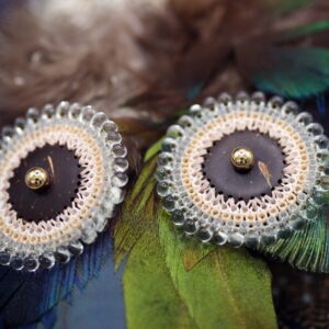 Boucles Rosace blanches
