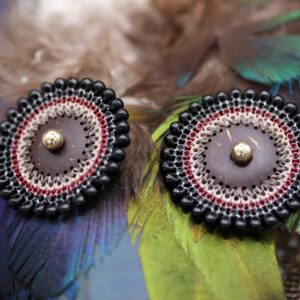Boucles Rosace noires
