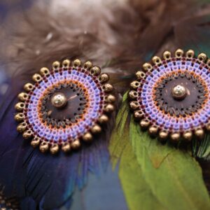 Boucles Rosace Violettes
