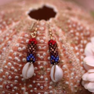 Boucles Trivia bleue & rouge