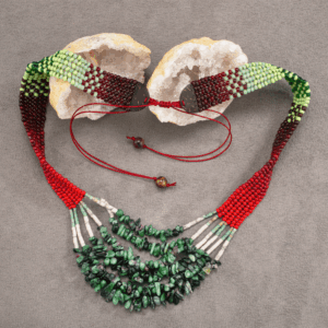 Collier Ndebele Rubis Zoïsite