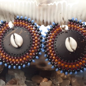 Boucles Lagadenn  ocre & bleue
